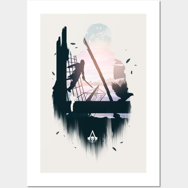 Pirates of the Sea Wall Art by whydesign